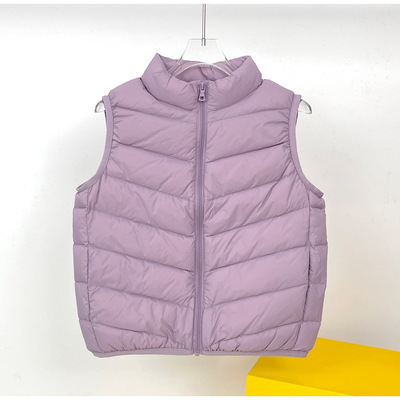 优品儿童轻薄款羽绒马甲