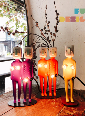 泰国艺术家作品 Boy/Girl 氛围灯 唧唧灯 创意礼品家居装饰台灯