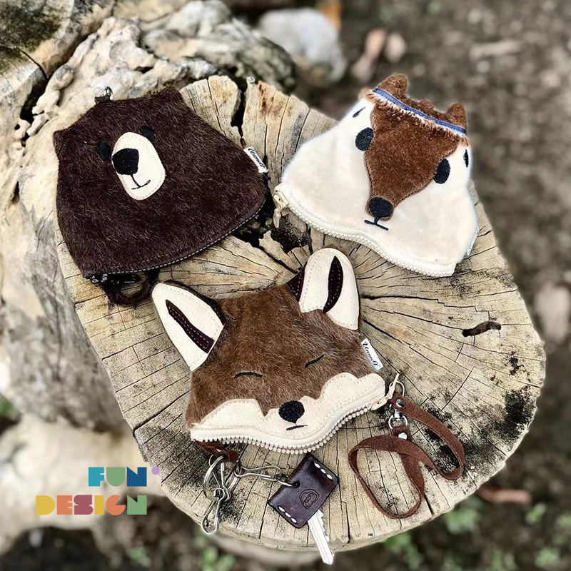 泰国原创卡通动物手拿零钱包