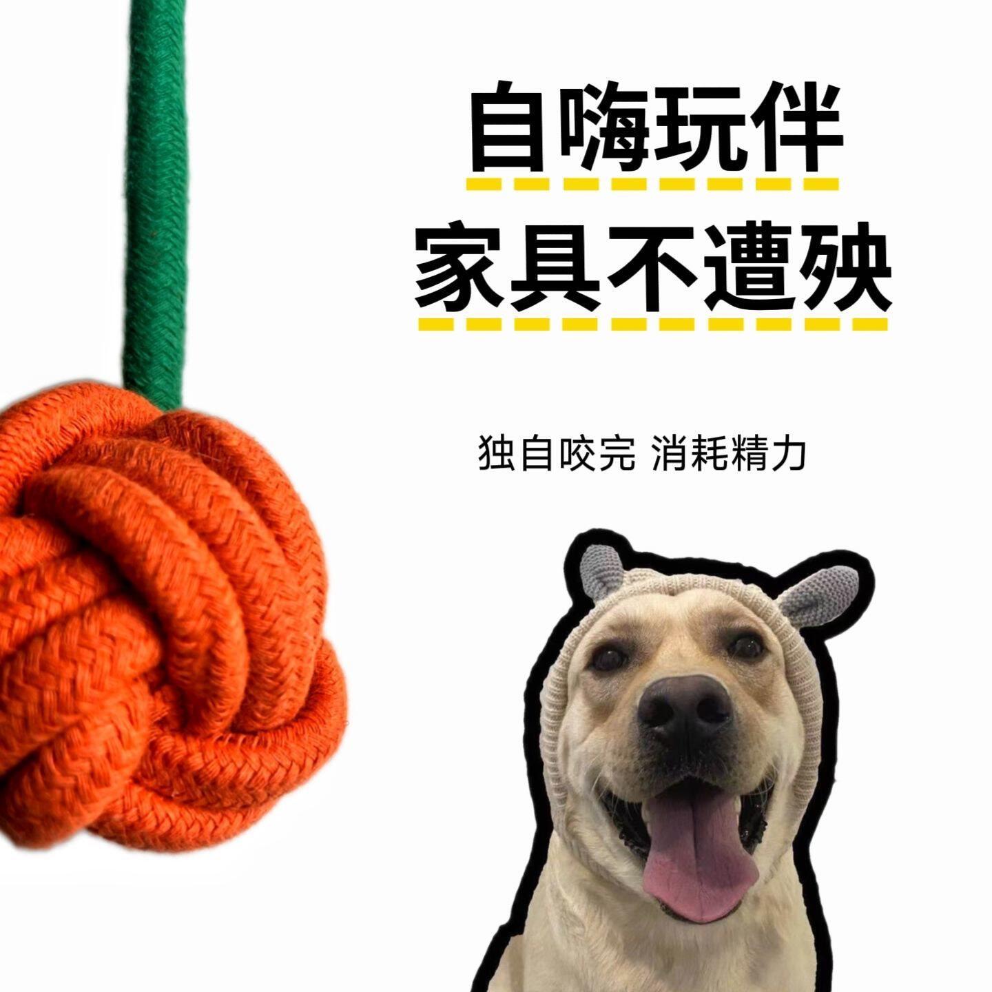 狗狗磨牙绳结玩具互动解闷清洁牙齿耐咬中大型犬宠物用品