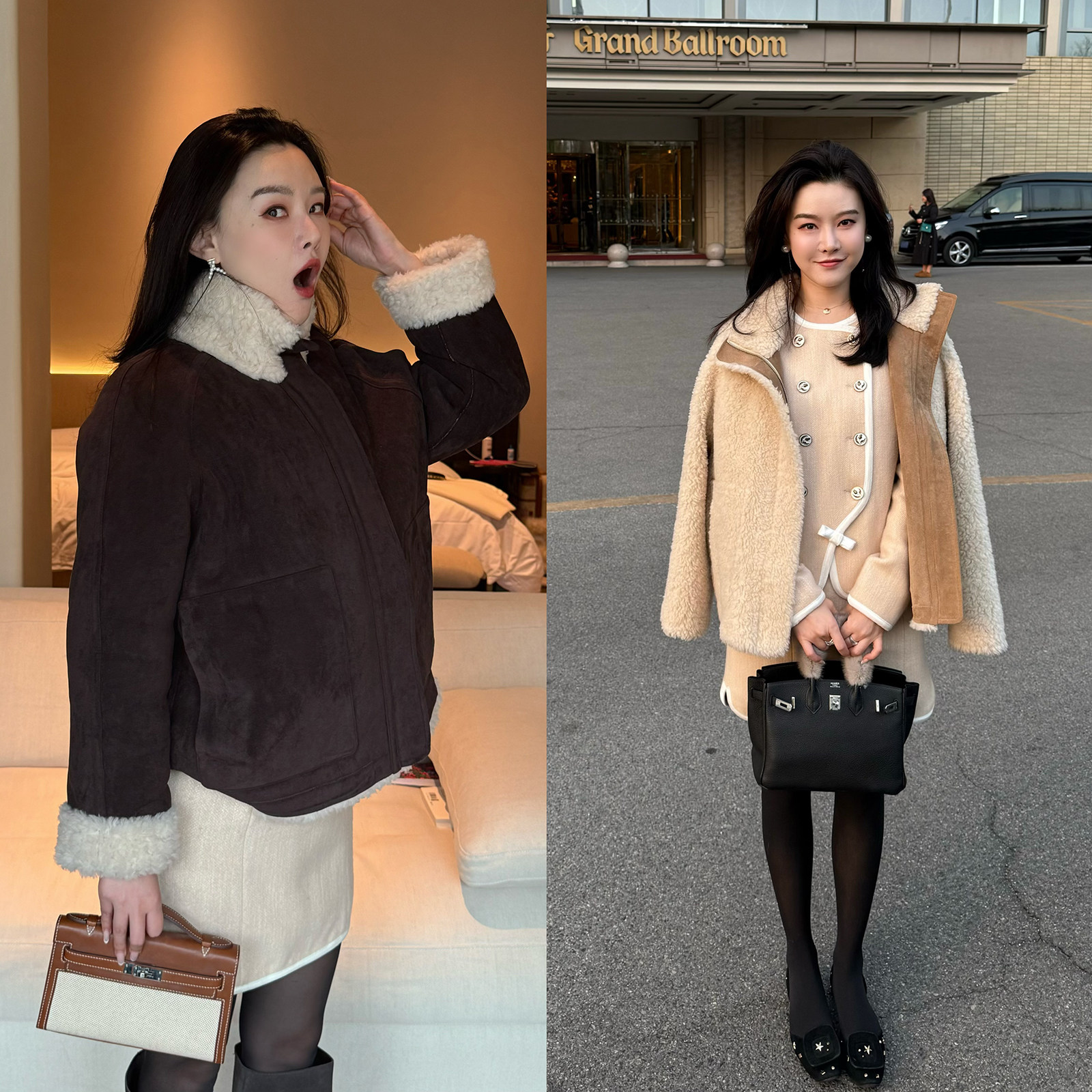 ��ɫ S DUO������ �ڱ� ��ˮ�ݾ� ����������ë��Ƥ��˫�洩�������� 978Ԫ