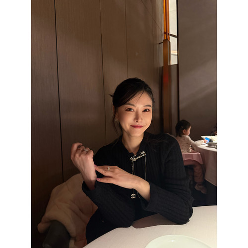 DUO智仙生 惊蛰耀夜 黑色小香风春夏针织小外套