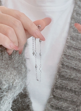 镀18k金泡泡钻手链小众精致高级感极简风叠戴锆石珠珠气泡手链