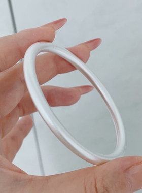 古法圆条手镯女款极简百搭约会通勤送女友妈妈礼物