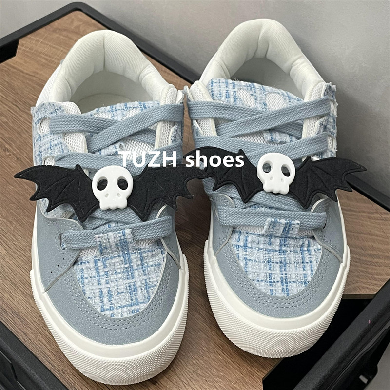 暗黑翅膀鞋扣空军一号diy配饰蝙蝠骷髅鞋带扣配件球鞋装饰扣鞋花