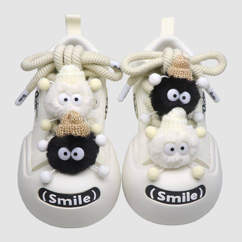 配空军一号卡通毛球鞋带扣