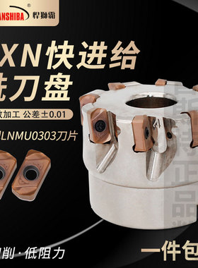 悍狮霸 快进给数控铣刀盘TXN系列 配LNMU0303ZER数控铣刀片