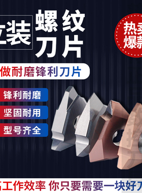 普斯特立装螺纹刀片16/22VER/VER材质7320/P6320正反不锈钢钢件通