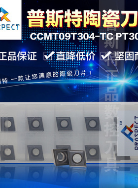 普斯特陶瓷刀片 CCMT09T304-TC PT3000 加工钢件