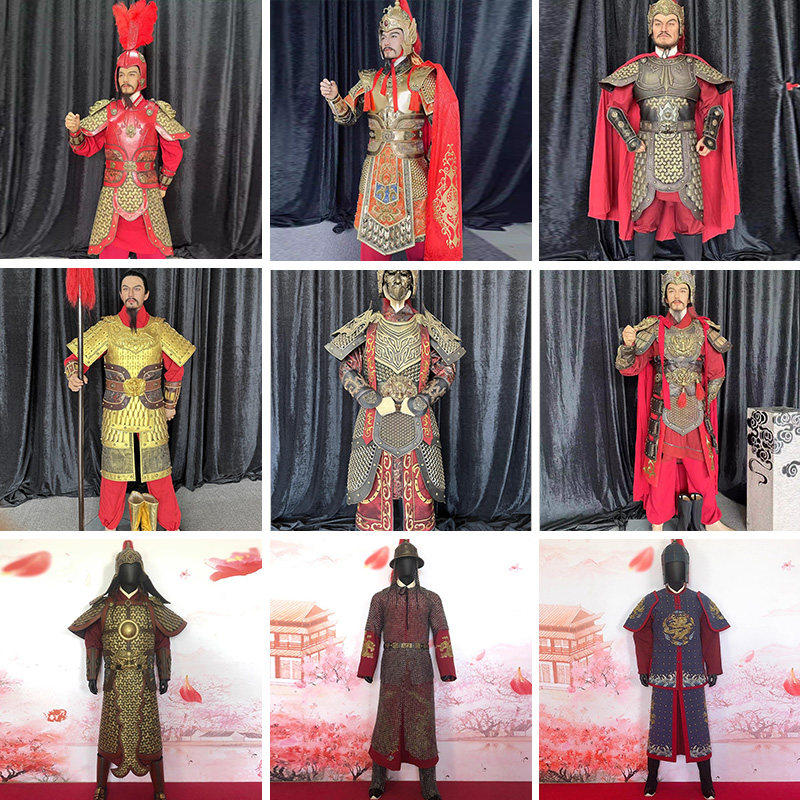 定制原创制作古代将军甲胄唐朝三国明朝士兵盔甲宋朝铠甲演出服装