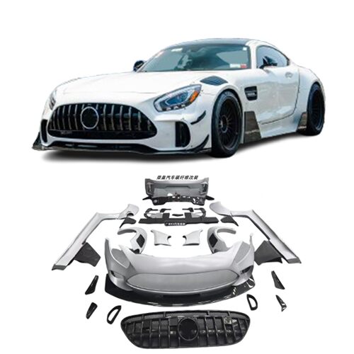适用于奔驰AMGGT GTS GTR改装赛道版GT3宽体大包围前杠后杠侧裙