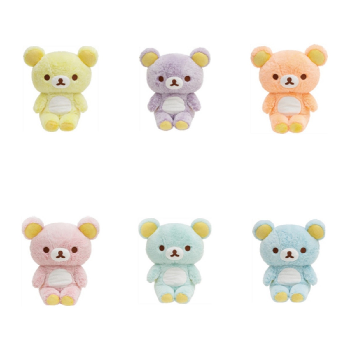 预定SANX轻松熊多彩色毛绒玩偶公仔熊哥周边可爱白熊小黄鸡绵绵冰