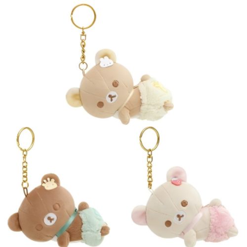 正品SANX轻松熊rilakkuma婴儿尿布毛绒挂件熊哥棕熊周边松弛熊