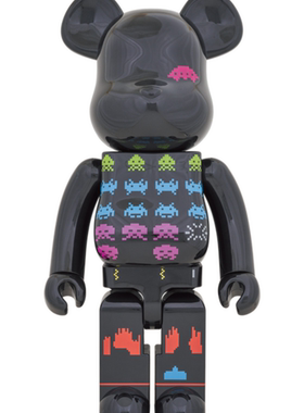 官方正品 Bearbrick 积木熊 太空侵略者 SPACE INVADERS 1000%
