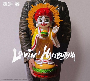 Hambuddha汉堡如来佛60cm潮玩手办摆件公仔 ZCWOx艺术家联名Lovin