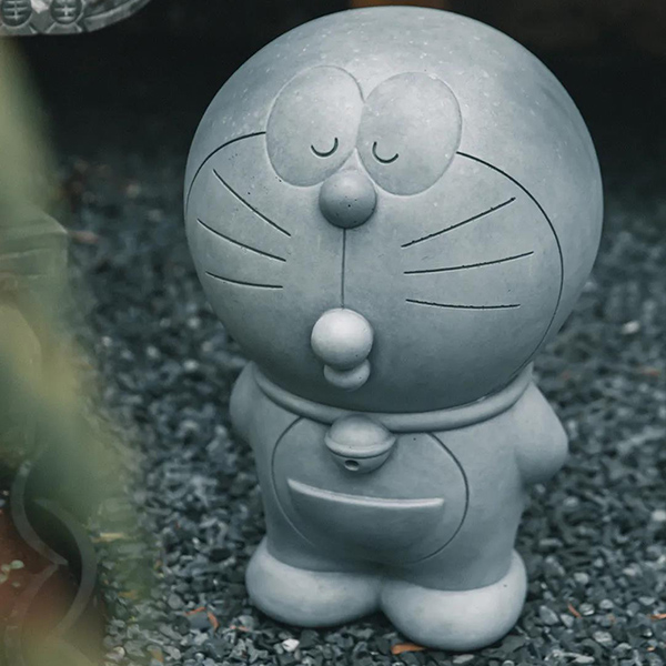 美光站机器猫哆啦A梦艺术版摆件