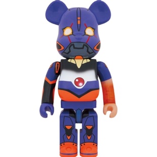 官方正品 Bearbrick EVA 01初号机觉醒 1000%积木熊暴力熊手办