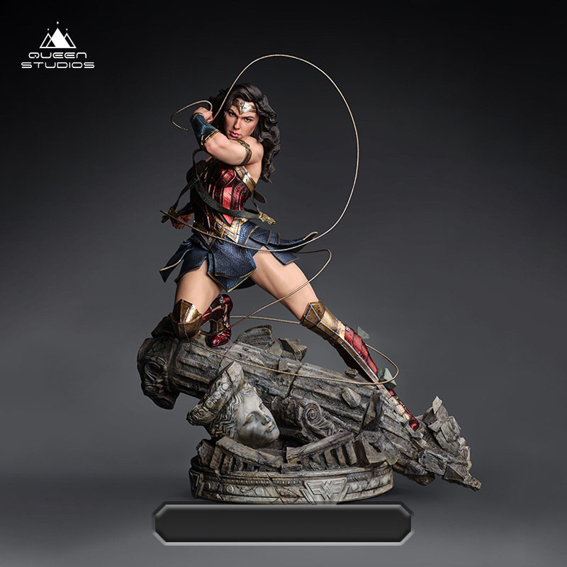 现货QueenStudios正品漫画神奇女侠1/4全身像雕像摆件限量收藏