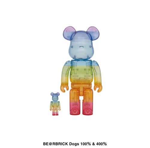 BE@RBRICKDogs彩虹透明积木熊