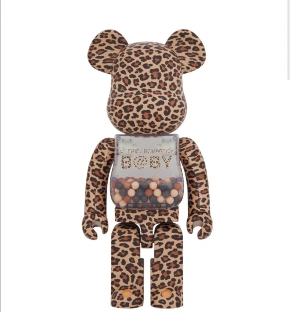 BE@RBRICK豹纹千秋积木熊