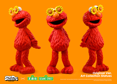 Justice芝麻街艾摩潮玩摆件