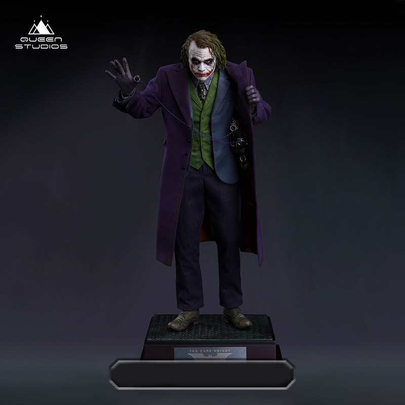 【现货】QueenStudios官方黑暗骑士小丑1/4全身像雕像收藏级