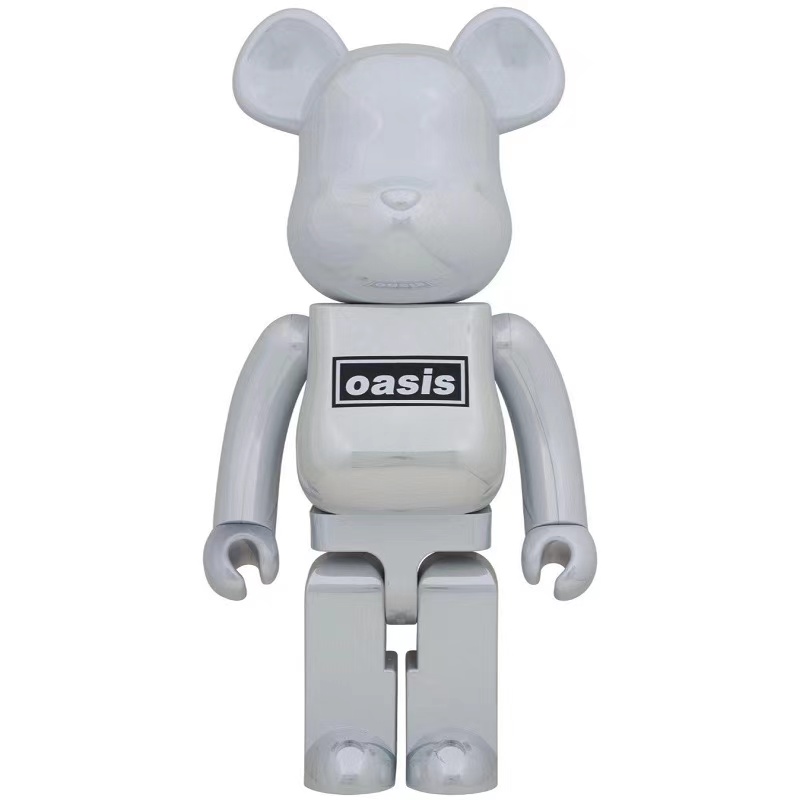 正品Bearbrick积木熊 白色绿洲乐队 OASIS 1000% 暴力熊BE@RBRICK 模玩/动漫/周边/娃圈三坑/桌游 潮玩盲盒 原图主图