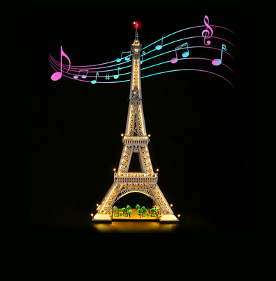 适用乐高埃菲尔铁塔灯饰灯光灯组