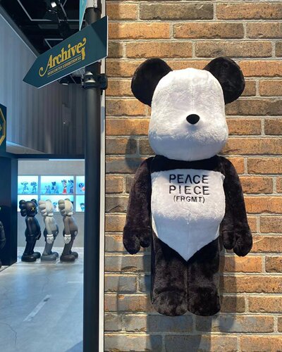 藤原浩闪电熊猫积木熊BE@RBRICK