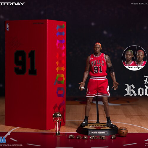 现货ENTERBAY EB罗德曼1/6 NBA可动人偶兵人模型手办摆件蜡像级