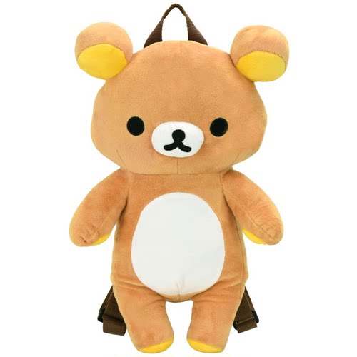 现货日本SANX轻松熊Rilakkuma双肩包熊哥毛绒玩偶周边背包礼物