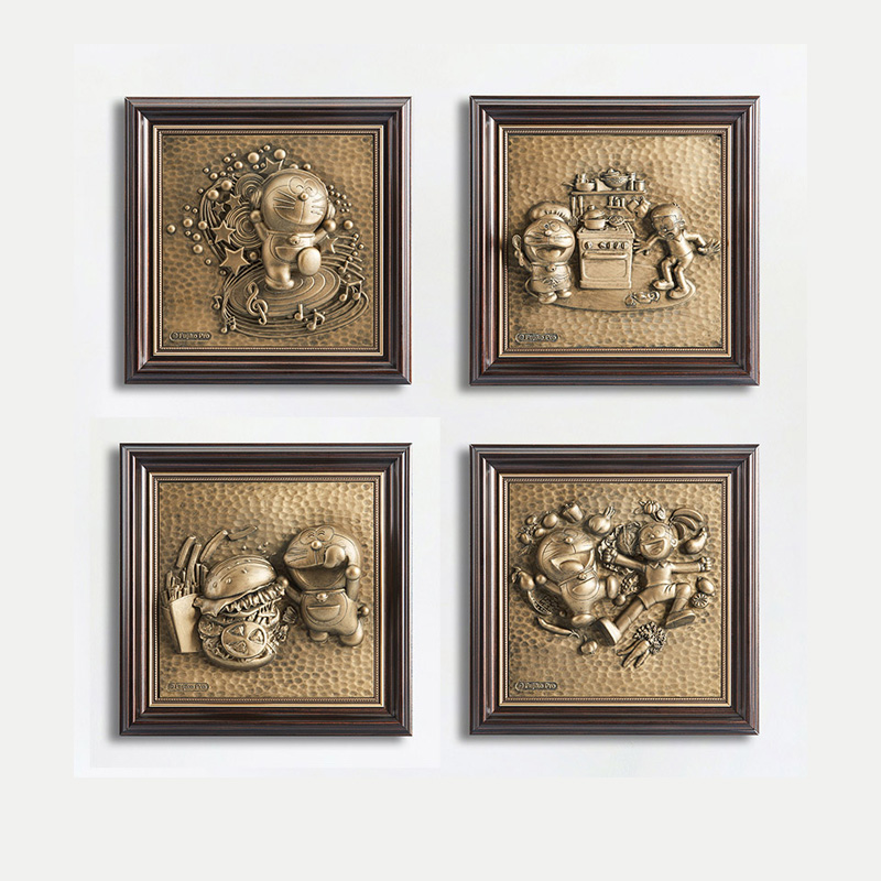 美光站哆啦A梦浮雕画艺术画