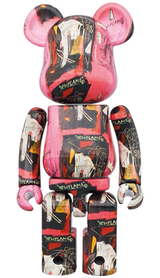 官方正品bearbrick安迪沃霍尔巴斯奎特1代超合金200%积木熊暴力熊