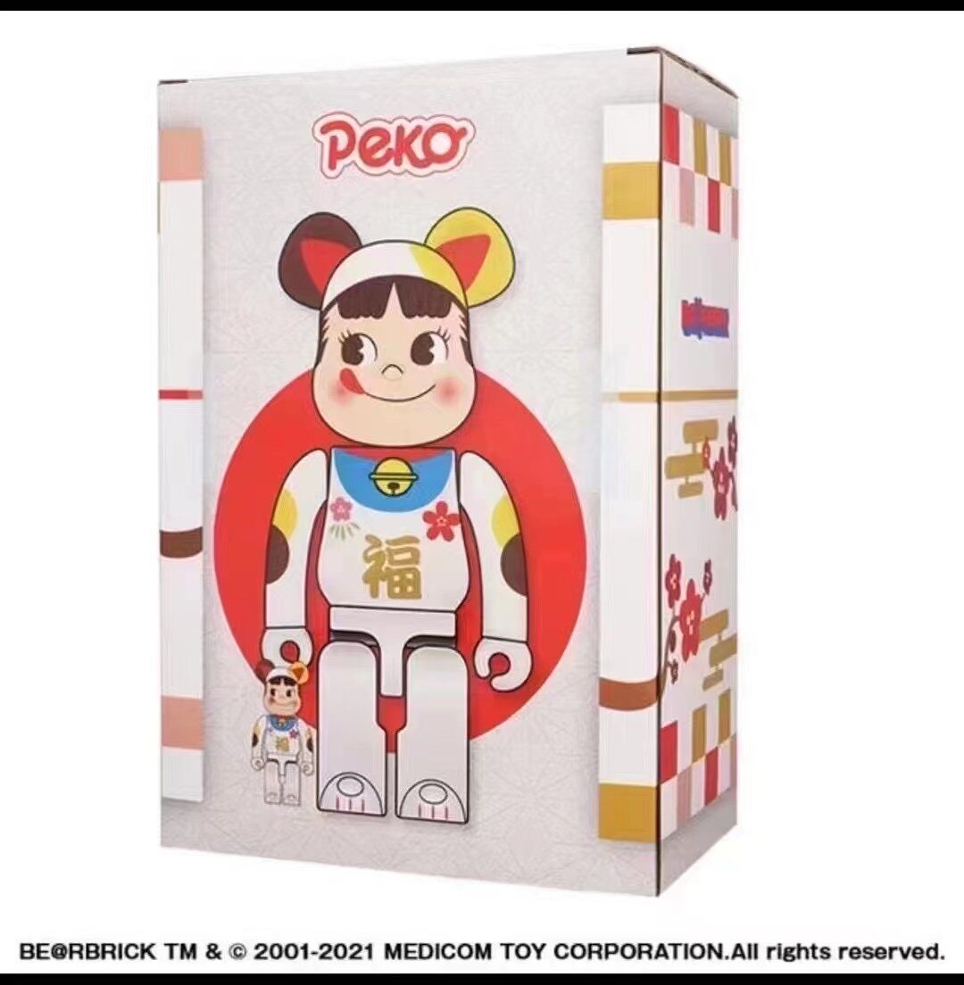 Bearbrick招财不二家牛奶妹