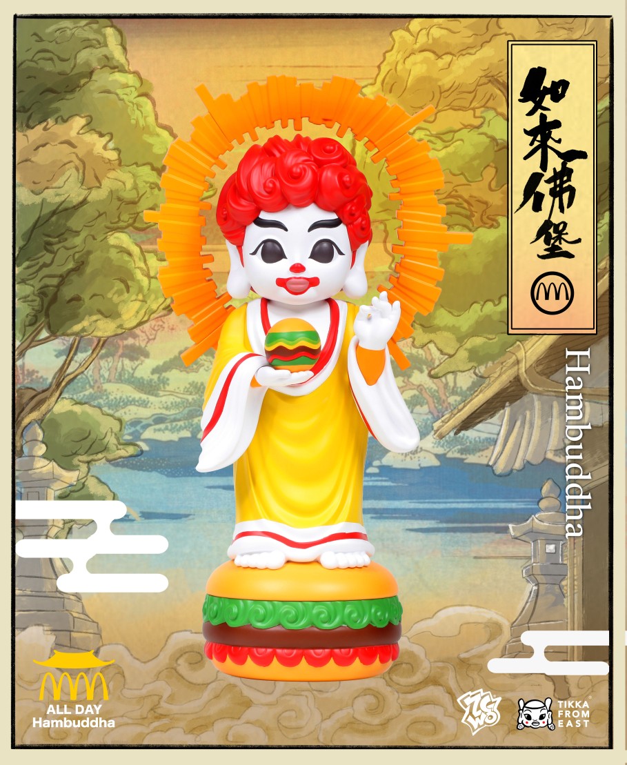 ZCWO汉堡如来佛手办摆件