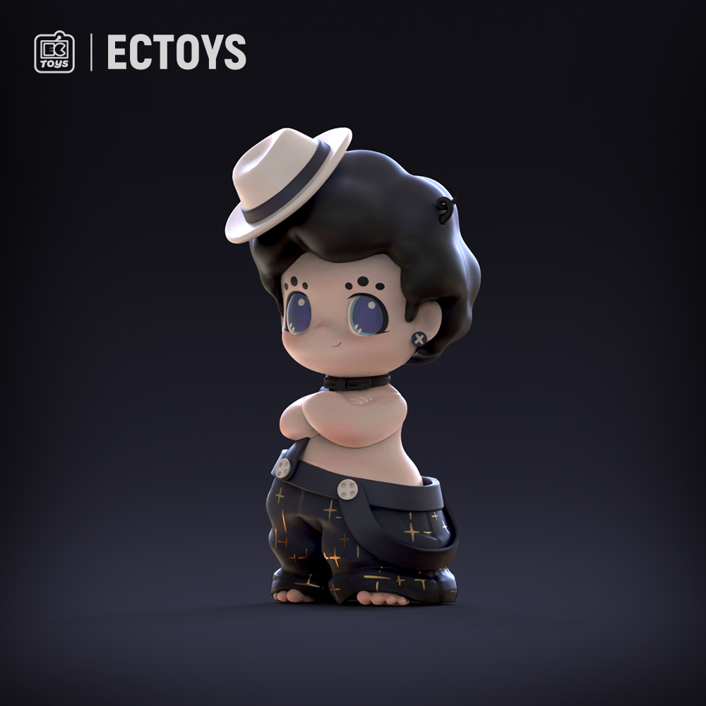 ECTOYS ELK传承上海滩礼帽款潮玩手办摆件艺术创意潮流玩具-封面