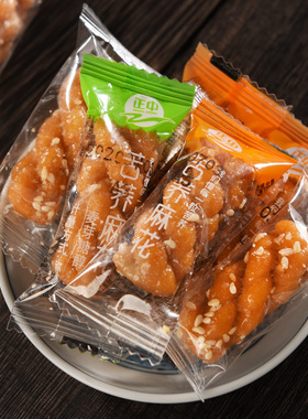 苦荞小麻花无糖精食品香酥糖人友零食苦荞麦糕点特产散装单独包装