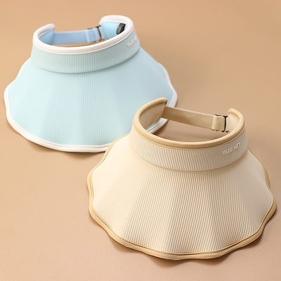 儿童帽子防晒宝宝防紫外线夏季男童6空顶帽7中大女童4-8岁遮阳帽5