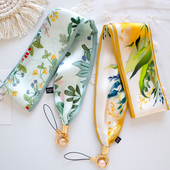 简约小清新手机挂绳女款 挂脖可拆卸防丢丝带不勒脖绳子通用手机链