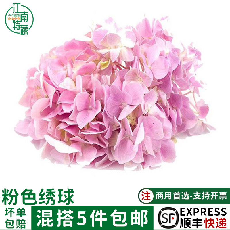 粉色秀球甜品蛋糕装饰烘焙用草叶子新鲜西餐酒楼冷盘摆盘花草点缀