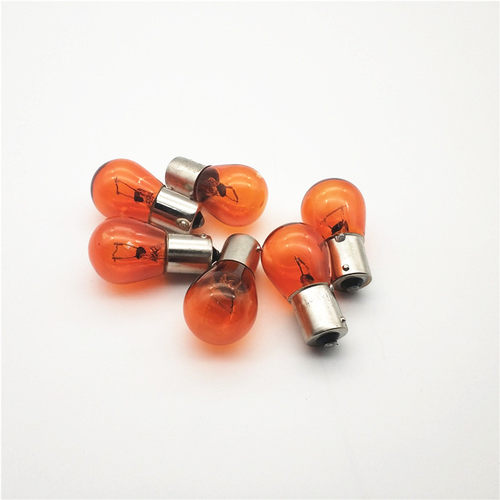 转向灯泡12V24V平脚偏脚琥珀色转向灯泡1141/2409黄色转弯灯泡