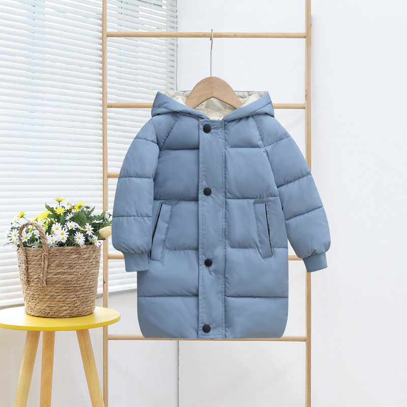 外贸秋冬儿童羽绒棉服中长款棉袄