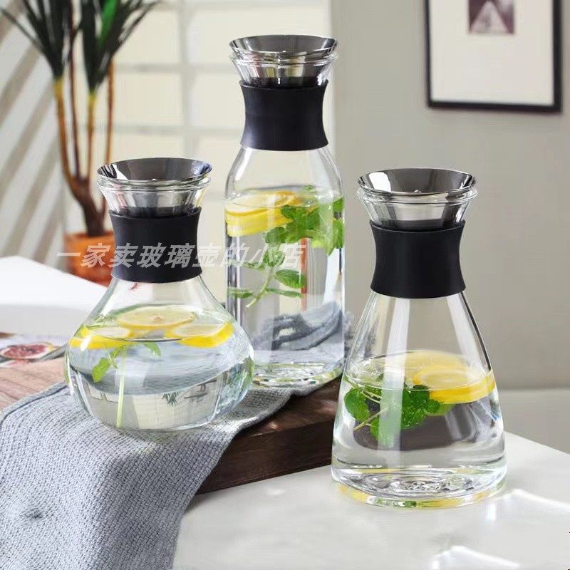 欧式风格耐热玻璃冷水壶家用耐热防爆凉水壶大容量家用果茶壶,餐饮具,冷水壶,淘宝优惠券,粉丝福利购,淘宝优惠卷