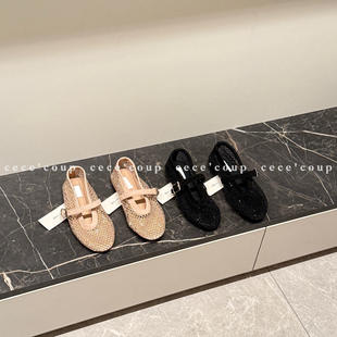 满钻镂空一字带玛丽珍单鞋 BVKV 26FW 28新品 一眼心动