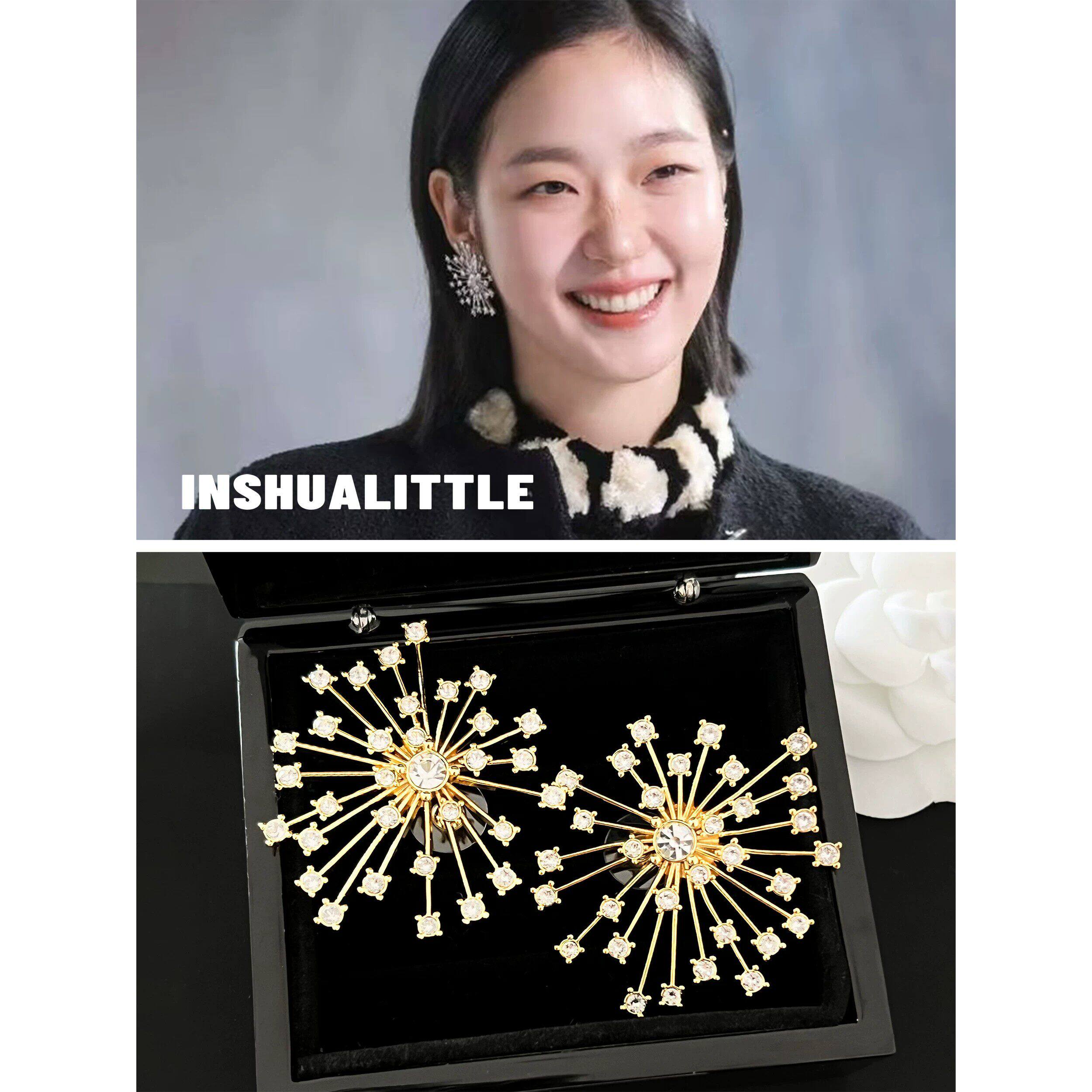 26s新款烟花水钻耳钉耳饰女士