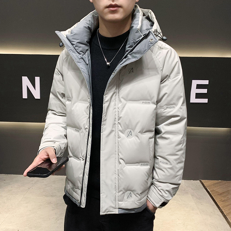 新款连帽羽绒棉服男加厚潮牌痞帅高级感男装冬季轻奢休闲保暖外套