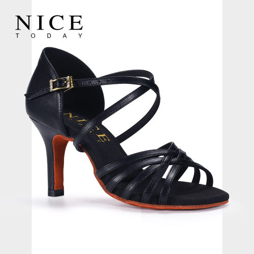 NICETODAY拉丁舞鞋黑色