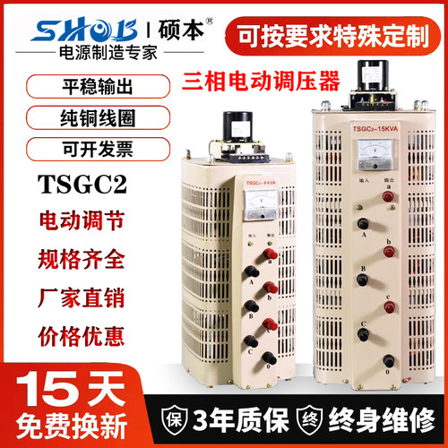 三相接触式电动调压器15KVA20KVA