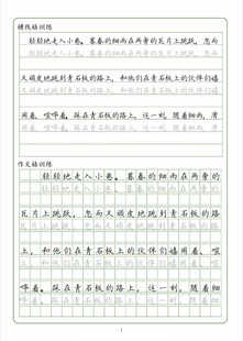 优美句子段落横线作文格训练实用书写共48页