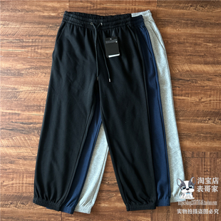 薄款 秋季 针织毛圈卫裤 基础款 子 束脚裤 休闲长裤 男宽松棉线圈运动裤